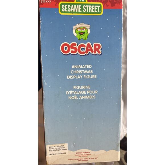 Sesame Street Oscar Telco 13’ Animated Christmas Display Only Non Working - Picture 7 of 9